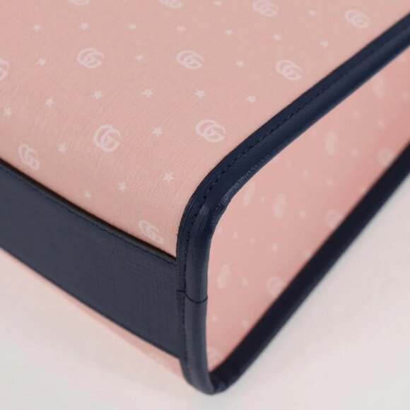 GUCCI GG Supreme Children's Hand Bag PVC Pink Silver 605614 Auth 116571AM - Picture 4 of 16